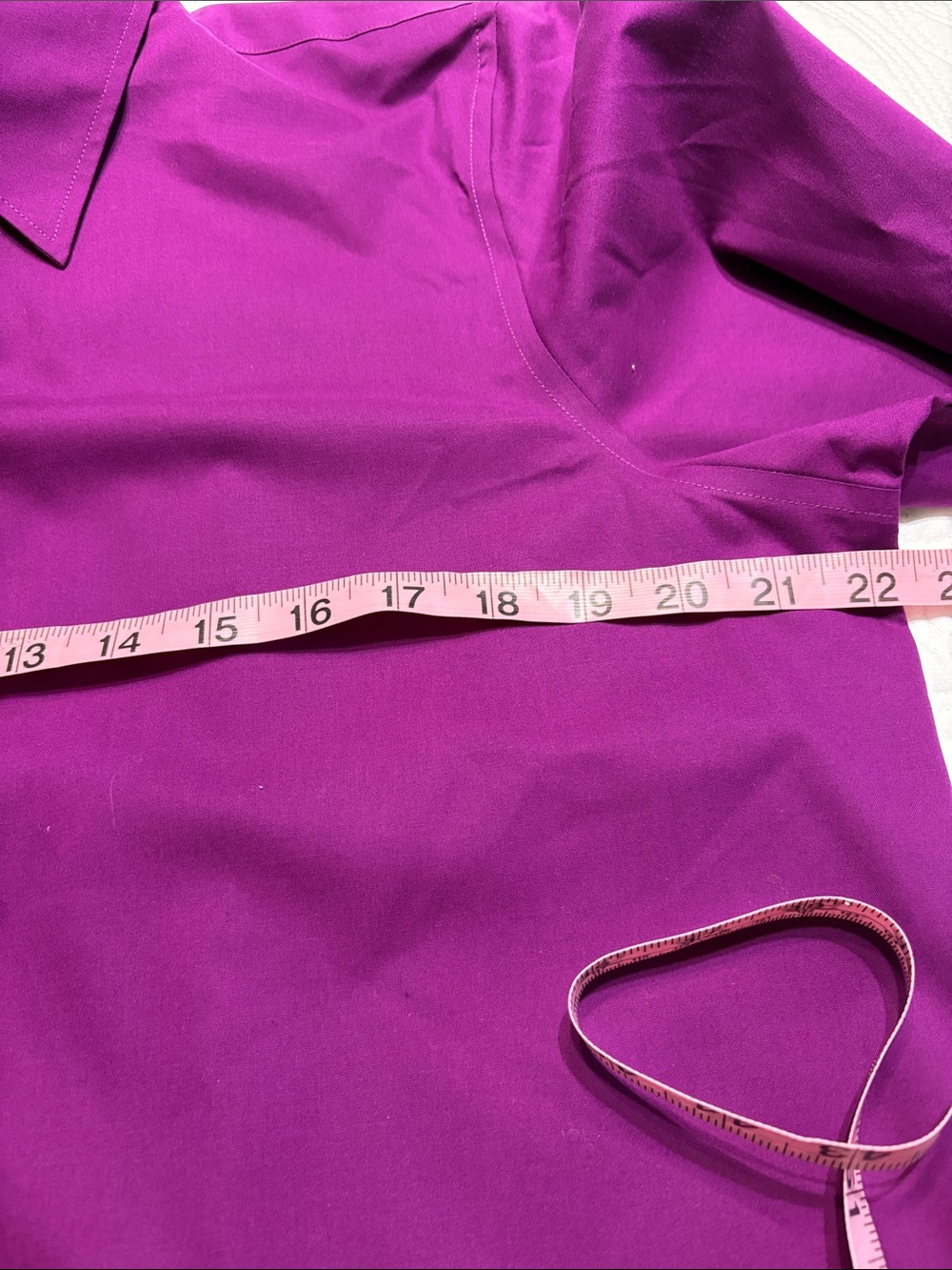 Chaps Women's Button-Down Shirt - Magenta - Picture 7 of 8